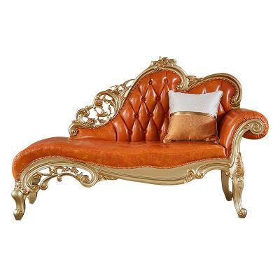 Foshan Sofa Furniture Factory Wholesale Classic Leather Chaise Lounge in Optional Furnitures Color