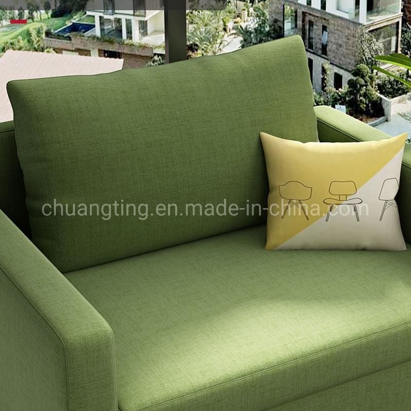 Foldable Sofa Cum Bed Fabric Hospital Hotel Room Accompany Sofa Chairs