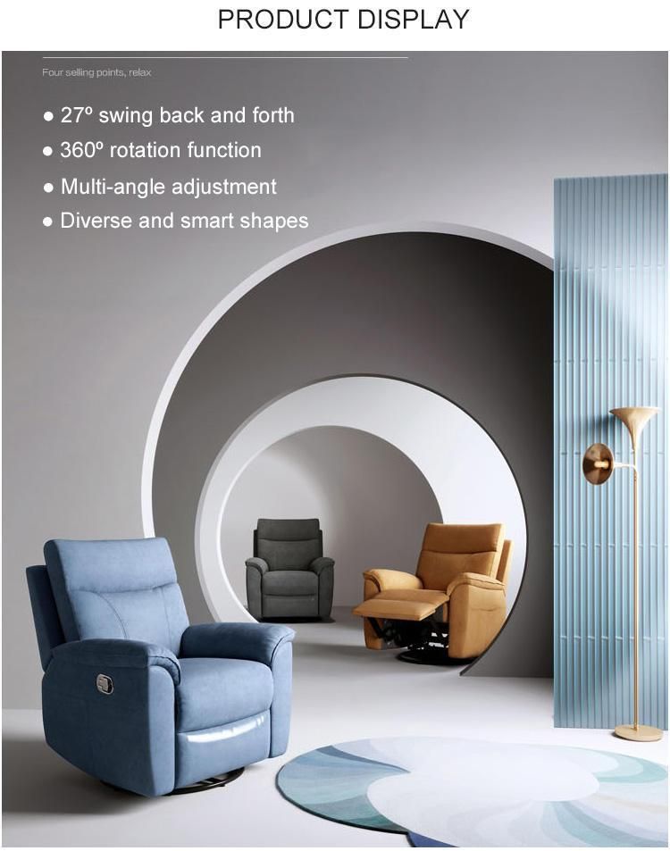 Linsy High Quality Stainless Steel China Set Fabric Recliner Sofa Ls170sf2