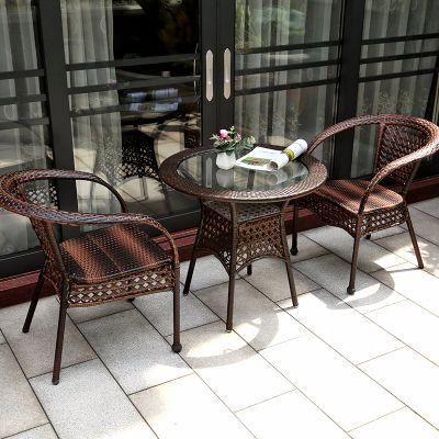 Modern Rattan Woven Sofa Set/Outdoor Furniture for Balcony