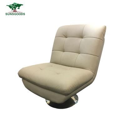 Top Grain Genuine Leather Sofa Chair Swivel Office Furniture