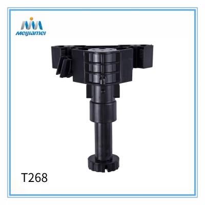 T268 Heavy Duty Leveling Feet 90-180mm Adjustable in ABS for Wardrobe and Closets