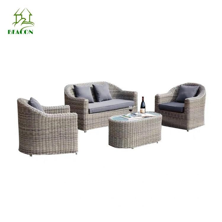 Outdoor Modern Garden Patio Home Hotel Villa Rattan Wicker Furniture Leisure Lounge Sofa Set
