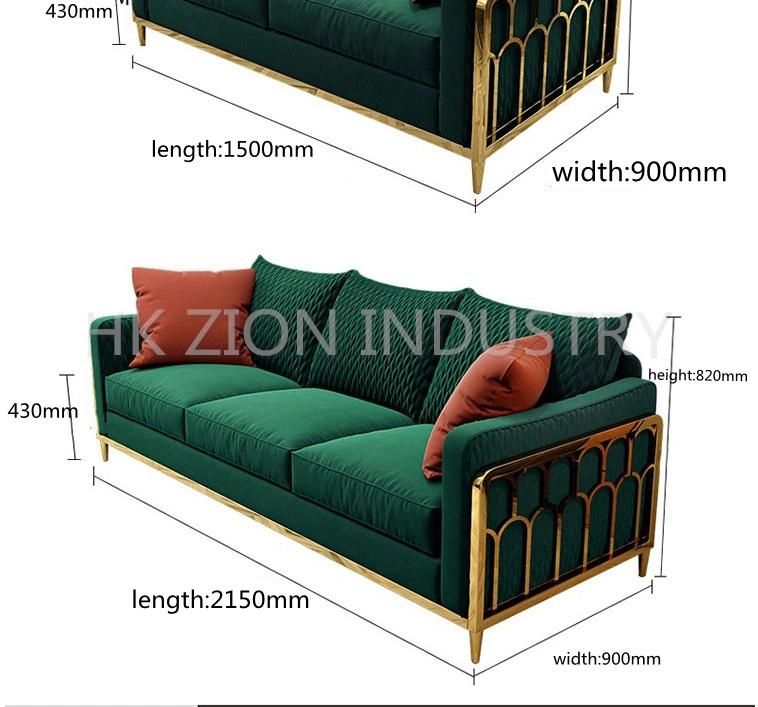 High Quality Velvet Fabric for Sofa European Furniture Living Room Sofas Dining Set Modern Furniture U Shape Sofa Modern Sofa Chair