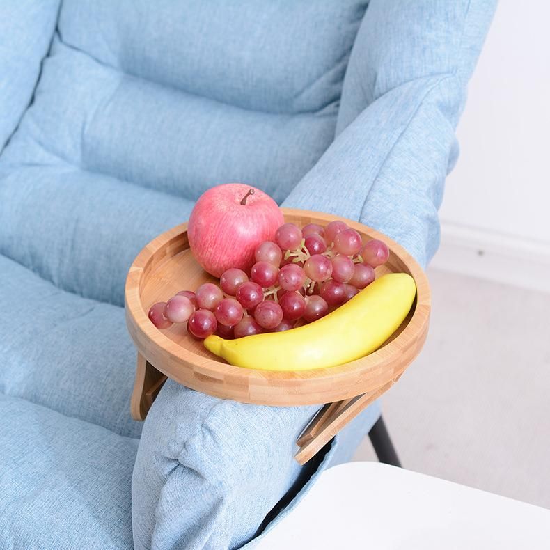 Sofa Armrest Clip-on Practical TV Snack Tray for Remote Control Coffee Snacks