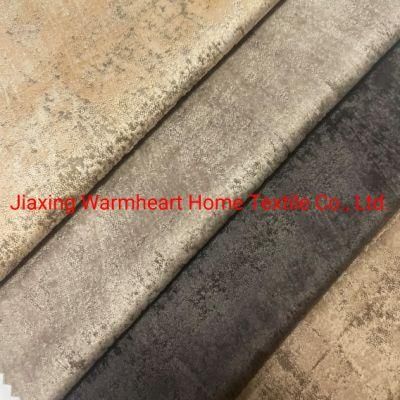 Polyester Fabric Foiled Bronzing Fabric Upholstery Fabric Sofa Fabric (A66)