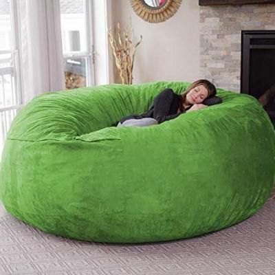 Nova 7FT Green Foam Bean Bag Sofa Bed