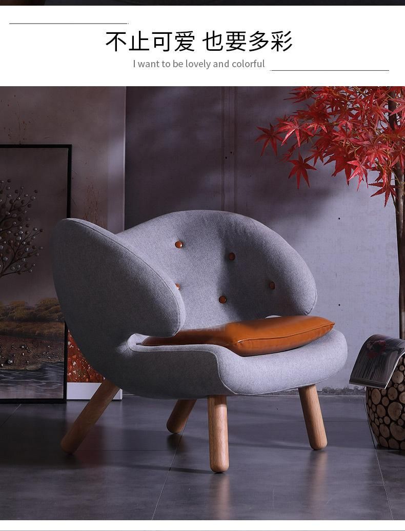 Nordic Single Cloth Sofa Chair Bedroom Balcony Leisure Chair