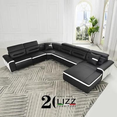 Fashion Design Modern Style Home Furniture Set Leisure Sectional Leather Sofa Set