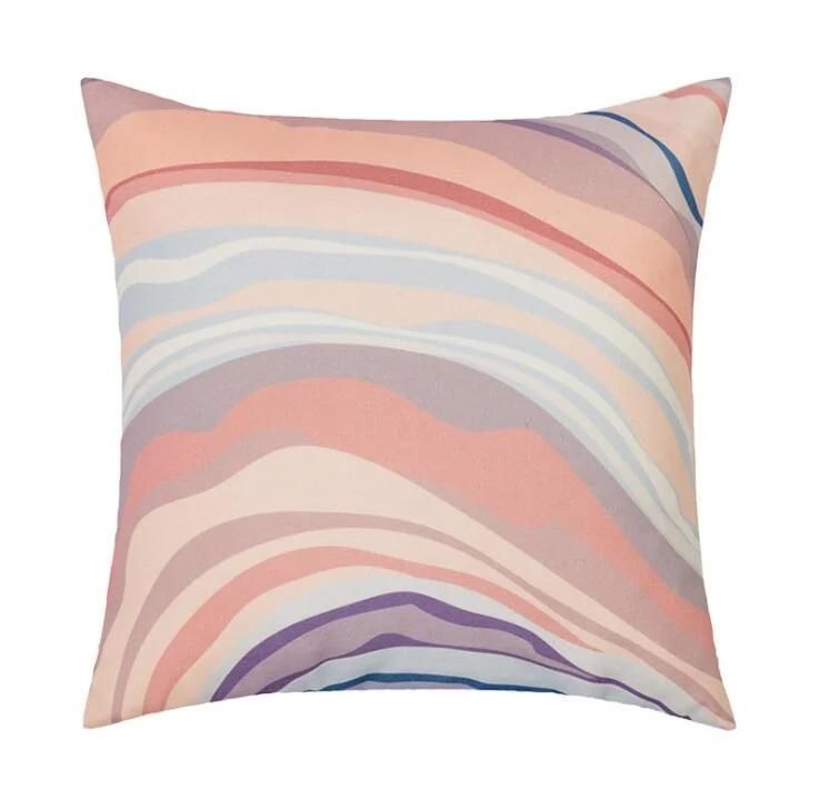 Simple Modern Printing Pillowcase Bedroom Living Room Pillow Waist Pillow Office Sofa Cushion