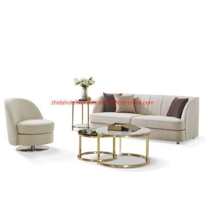 Luxury Style Sofa with Steel Frame for Living Room