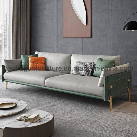 Modern Luxury Leather Long Living Room Sofa for Home Furniture