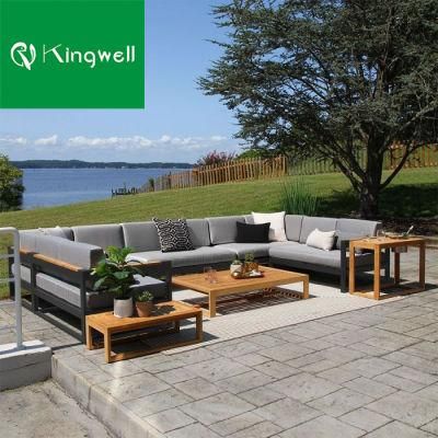 Outdoor Furniture Garden Set U Shape Sectional Sofa for Patio