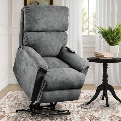 Massage and Heat Function Office Chair Living Room Sofa Electric Power Lift Recliner Sofa Grey Gary for Elderly Home Furniture