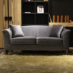 Gray Three Seat Fabric Sofa for Living Room