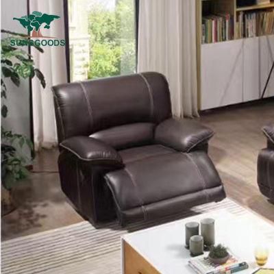 Modern Luxury Leisure Sectional Genuine Leather Sofa Set for Home Living Room Furniture