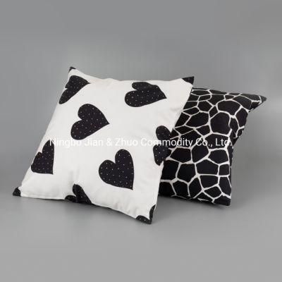 Custom Digital Printing Valentine&prime; S Day Heart Diamond Cushion