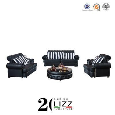 Divani Contemporary Armchair Traditional Leather Sofa Set