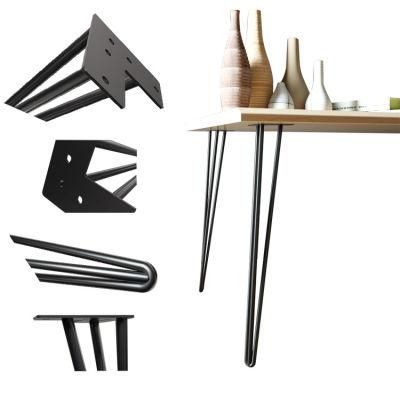 Industrial Iron Hairpin Table Legs