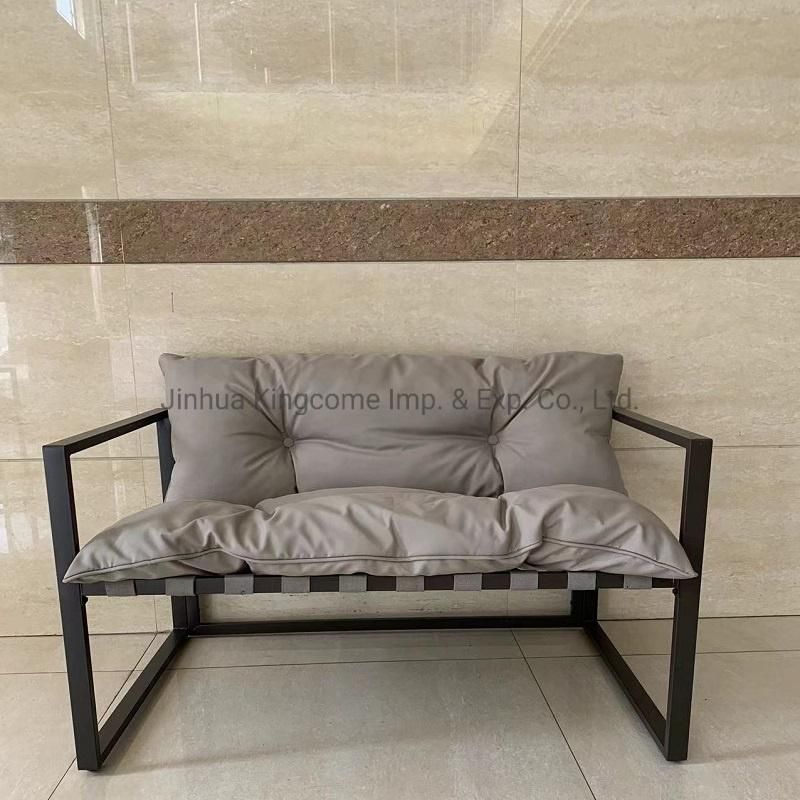 Outdoor Furniture Set Four Pieces Steel Sofa Set