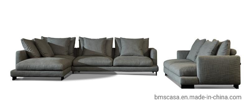 Italy Design China Home Furniture Contemporary Fabric and Leather Sofa