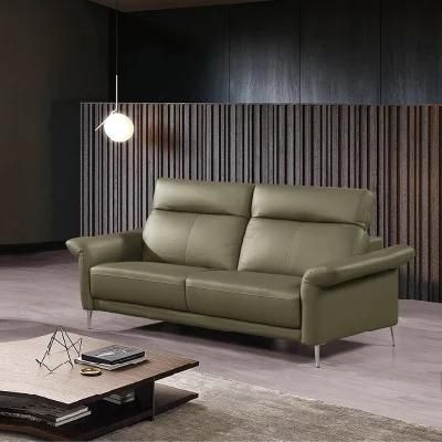Quality Modern Living Room Couches Set Home Wooden Furniture Suites Genuine Leather Sofa