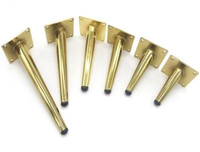 Gold Stainless Steel Metal Cozy Sofa Legs Furniture Feet Hardware for Cabinet Drawer Foot Stand