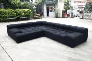 Modern Modular Sofa Black Cashmere Wool Bb Italia Tufty Time Sofa Replica Affordable Price