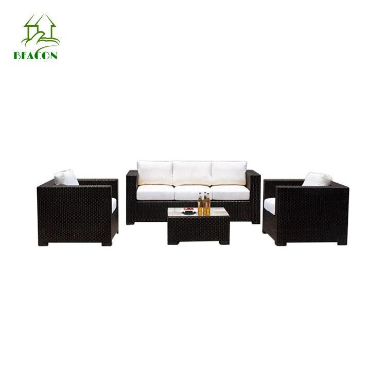 Garden Patio Embroidered Innovation Design Removable Cover Waterproof UV Resistant Outdoor Furniture Sofa Modern Set