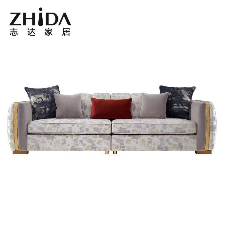 Newest Style Italian Light Luxury Style Sofa Fashion Sitching 3+2+1 Combination Sofas Collection