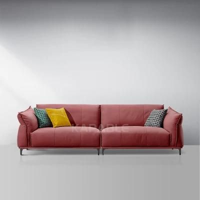Modern Living Room Fabric Leather Couch for Home