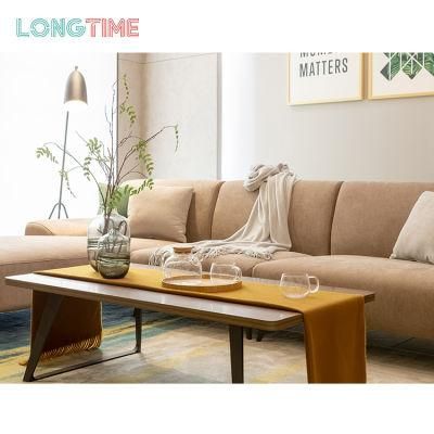 Contemporary Simple Design Home Furniture Living Room Fabric Sectional Sofa