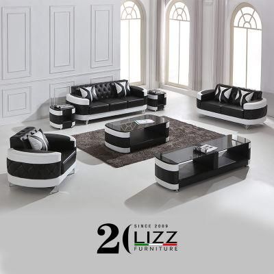 Promotion European Design Living Room Leisure Genuine Leather Sofa Set Home Furniture