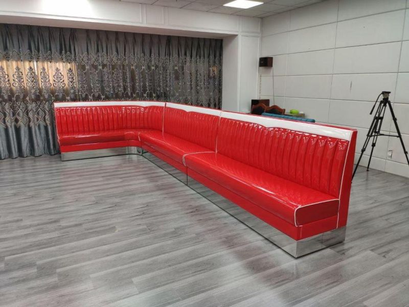 Customized U-Shaped KTV 9 Seater Sofa Leather Seats Modern Furniture Sofa Nightclub Lounge Sofa