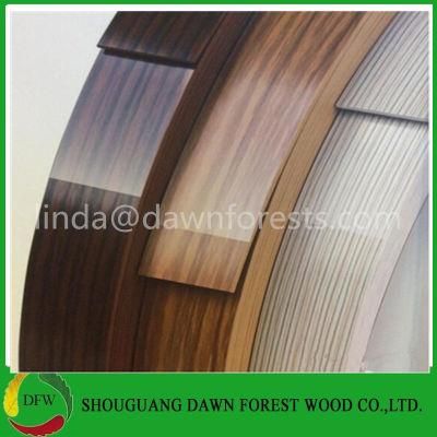 22mm Width Wooden Color High Gloss PVC Edge Banding