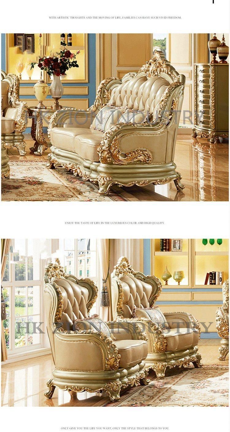 European Style Fruniture Classic Chesterfield Design Luxury Royal European Style Sofa Set Living Room Furniture Reclining Sofa