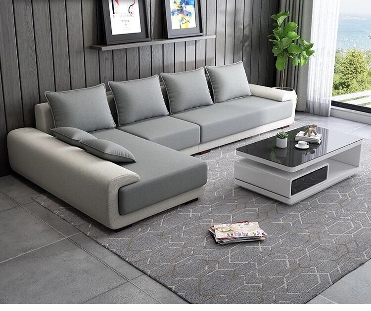 Nordic Cloth Contracted and Contemporary Light Luxurious Size Sitting Room Complete Outfit Combines Furniture New-Style Sofa