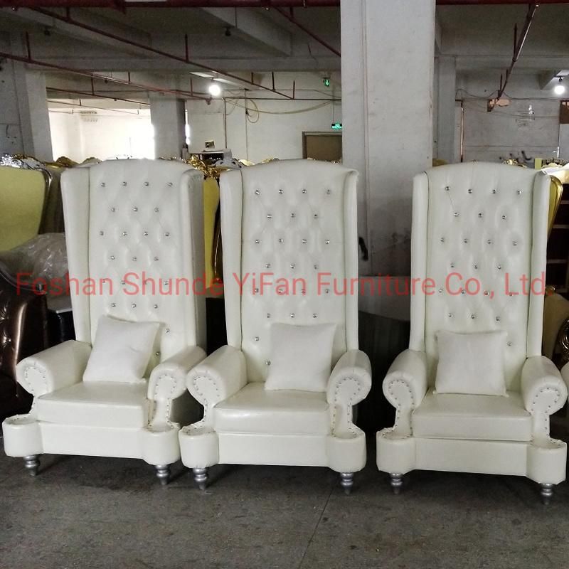 Hotel Lobby Furniture Solid Wood High Back Chair in Optional Furnitures Color