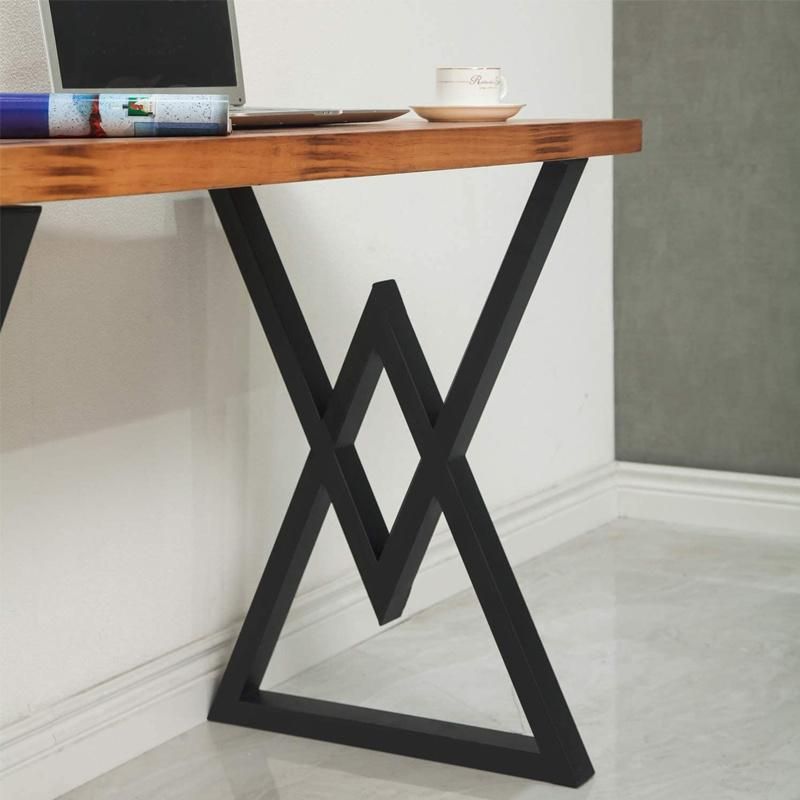 Modern DIY Polished Stainless Steel Coffee X Bench Legs