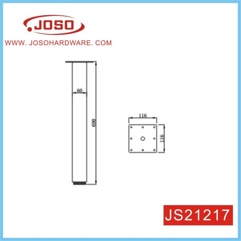 OEM Factory Square Metal Adjustable Furniture Legs for Restaurant Table