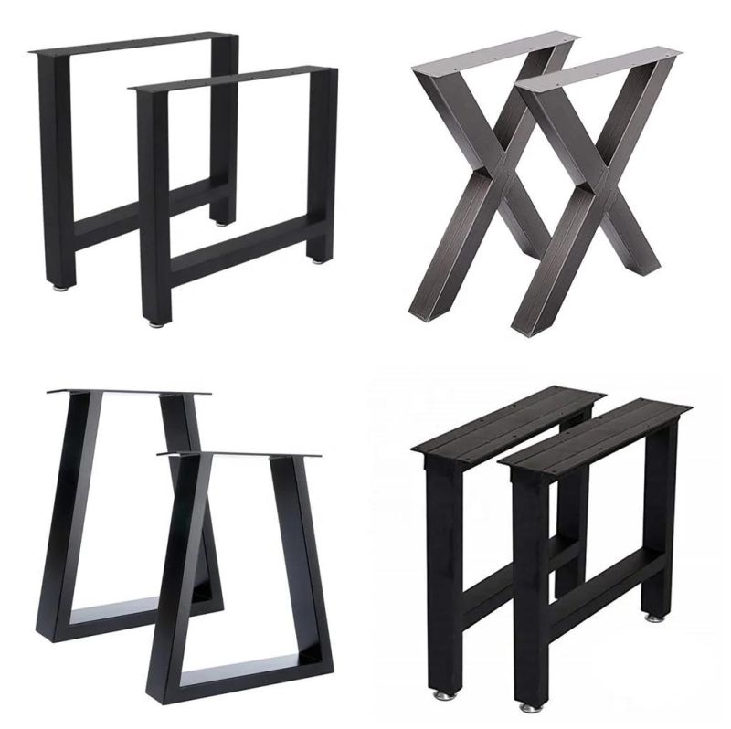 Modern Style Square Metal Bench Coffee Table Legs