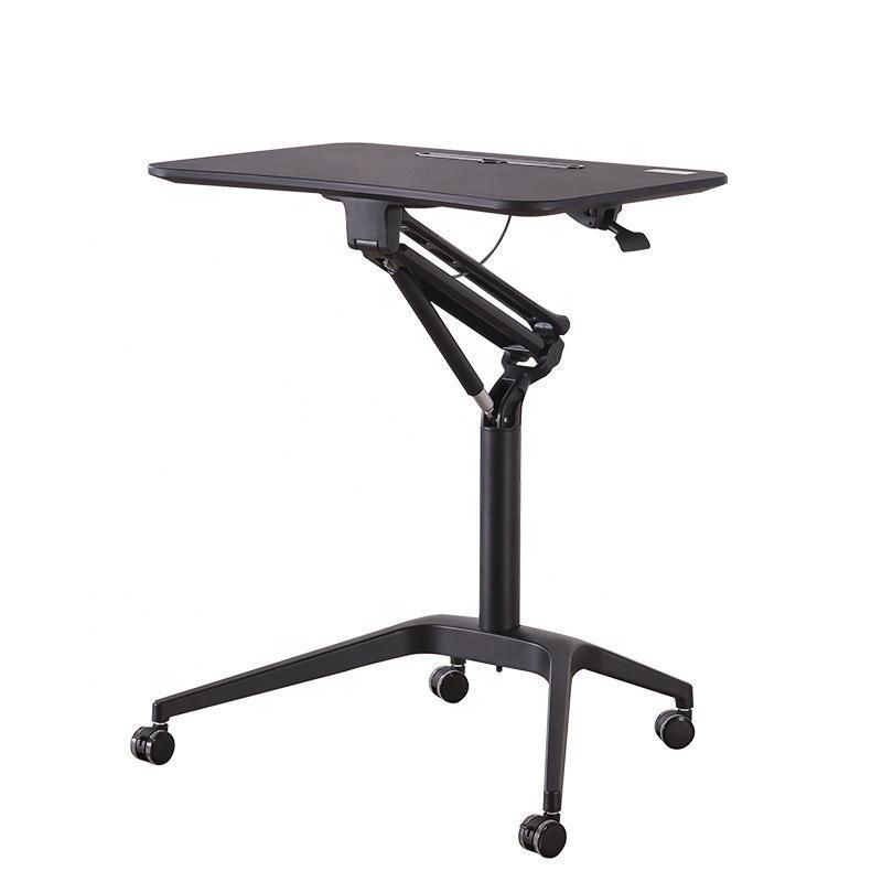 Height Adjustable Gas Spring Double Leg Pneumatic Desk