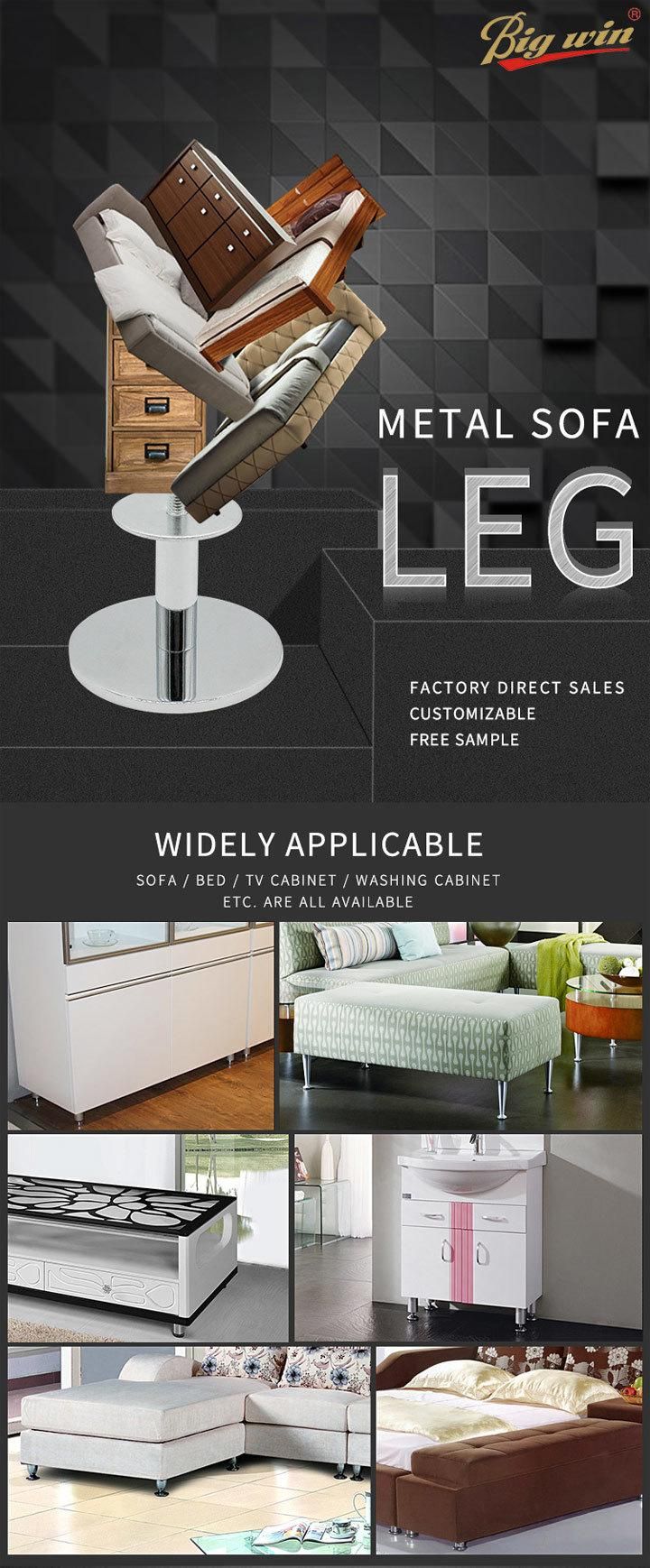 Simple Cast Iron Chrome Furniture Sofa Legs