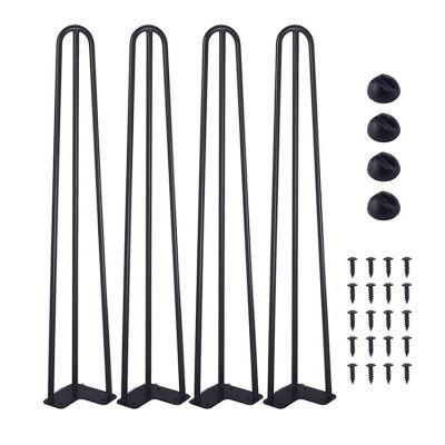 Modern 2 3 Rod Steel Metal Furniture Legs Custom Dining Table Base Hairpin Sofa Stand Legs