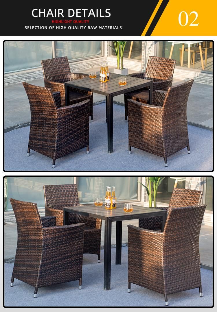 Outdoor Garden Terrace Sofa Furniture, High-Quality Anti-Ultraviolet Rattan/Waterproof and Sunscreen