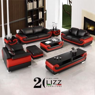 Best Seller European Model Home Furniture Lounge Pure Leather Sofa