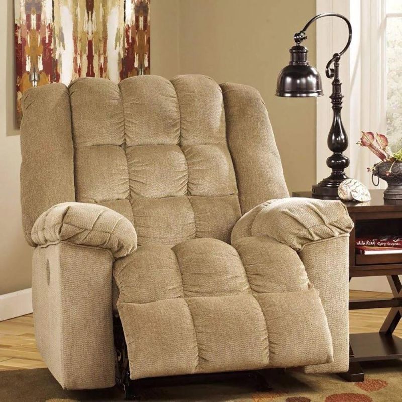 Modern High Destiny Sponge Velvet Chesterfield Recliner Fabric Sofa for Living Room Furniture