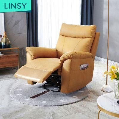 Linsy High Quality Stainless Steel China Set Fabric Recliner Sofa Ls170sf2