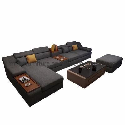 (MN-SF59) Modern Home L Shape Leisure Living Room Furniture Fabric Sofa