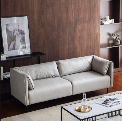 Simple Modern Nordic Light Luxury Disposable Technology Cloth Three-Seat Sofa Small Apartment Rental Room